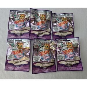Lot of 6 Sealed Kitty In My Pocket Blind Bags Collectible Cat Toys